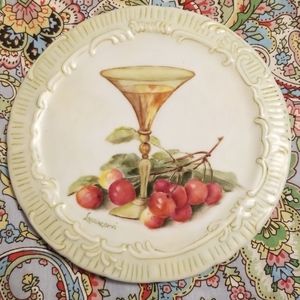 Beautiful hand painted trivet. Martini anyone?
